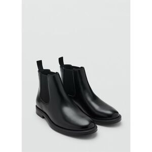 MNG by Mango Men’s Black Faux Leather Chelsea Boots EU 39 US 6 NEW